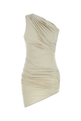 Ivory Viscose Stretch Mini Pillar One-shoulder Dress - Entire Studios - Modalova