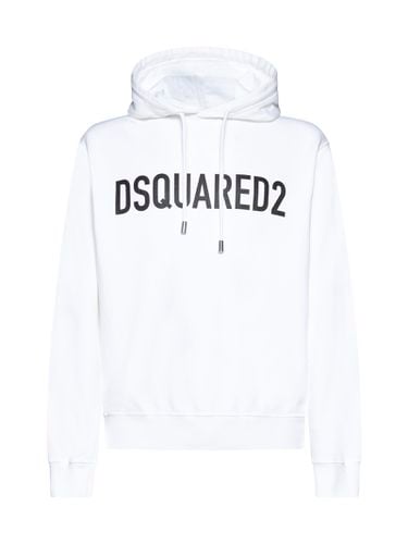 Dsquared2 Logo Cotton Hoodie - Dsquared2 - Modalova