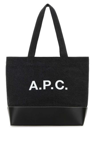 A. P.C. Denim And Leather Shopping Bag - A.P.C. - Modalova