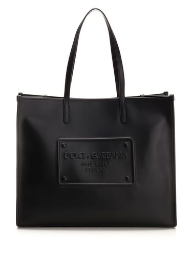 Black Leather Shopper - Dolce & Gabbana - Modalova
