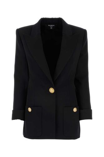 Balmain Black Wool Blazer - Balmain - Modalova