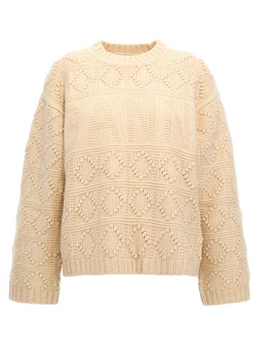 Ganni Beige Wool Blend Sweater - Ganni - Modalova