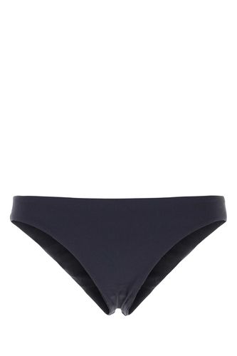 Navy Blue Stretch Nylon Bikini Bottom - Prada - Modalova