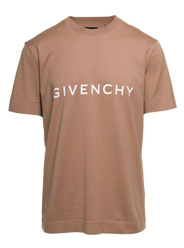 Crewneck T-shirt With Printed Logo - Givenchy - Modalova