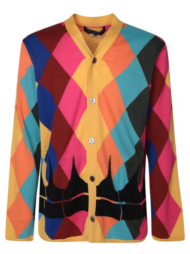 Multicolor Diamond Cardigan - Comme Des Garçons Homme Plus - Modalova