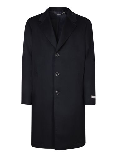 Canali Blue Cashmere Coat - Canali - Modalova