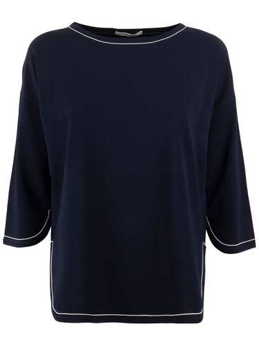 Kangra Light Blue Viscose Sweater - Kangra - Modalova