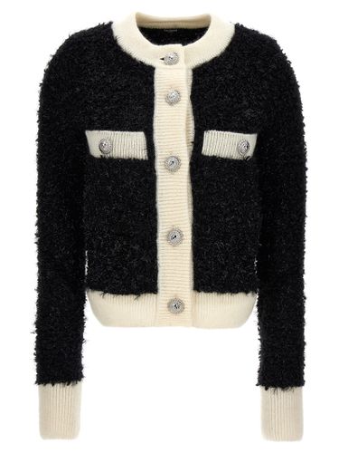 Balmain Furry Tweed Cardigan - Balmain - Modalova