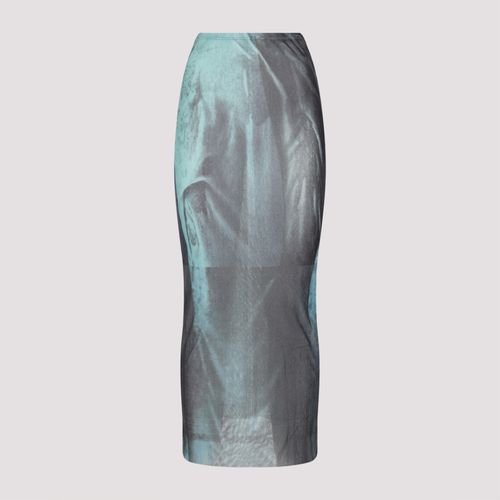 Mesh Printed water Long Skirt - Jean Paul Gaultier - Modalova