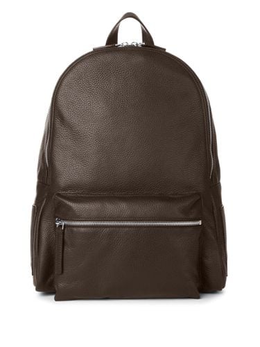 Brown Calf Leather Micron Backpack - Orciani - Modalova