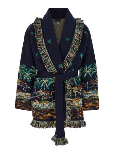 Tale Of Hawaiian Cardigan With Belt In Wool Woman - Alanui - Modalova