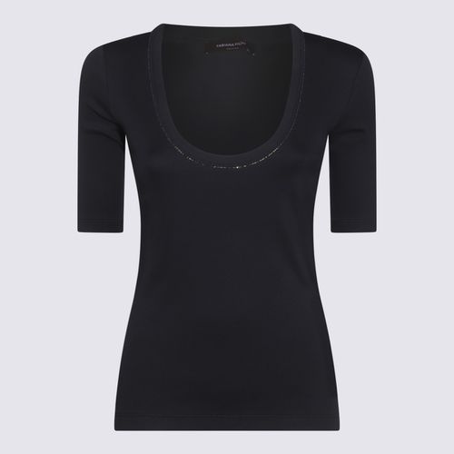 Fabiana Filippi Blue Cotton T-shirt - Fabiana Filippi - Modalova