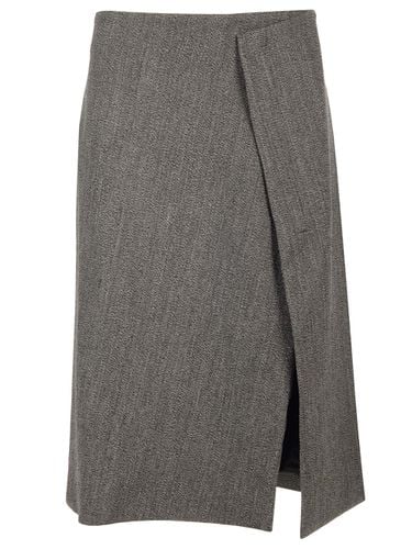 Ferragamo Wrap Midi Skirt - Ferragamo - Modalova