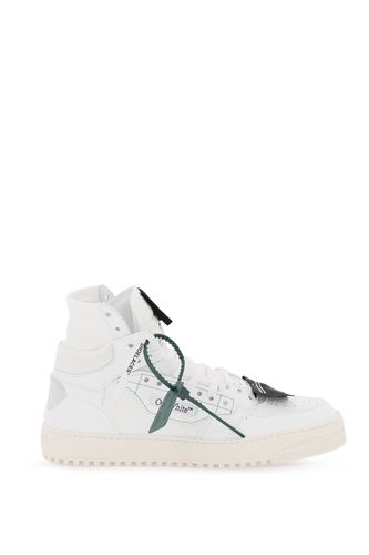 Off-court Leather High-top Sneakers - Off-White - Modalova