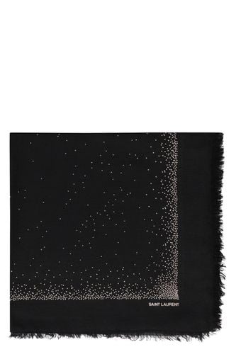 Saint Laurent Shawl With Logo - Saint Laurent - Modalova