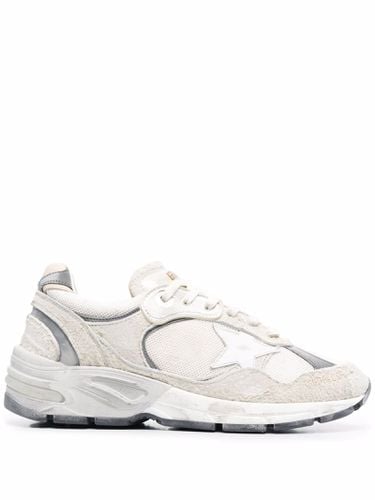 Running Dad Net And Suede Upper Leather Star And Heel Suede Spur - Golden Goose - Modalova