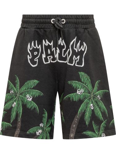 Palm Angels Palm Skull Shorts - Palm Angels - Modalova