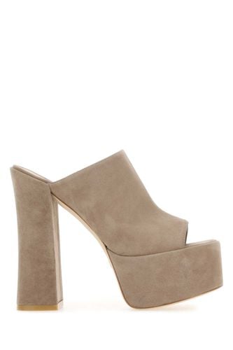 Dove Grey Suede Skyhi 145 Mules - Stuart Weitzman - Modalova