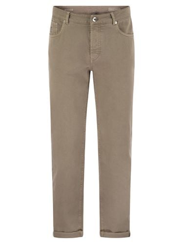 Five-pocket Traditional Fit Trousers In Light Comfort-dyed Denim - Brunello Cucinelli - Modalova