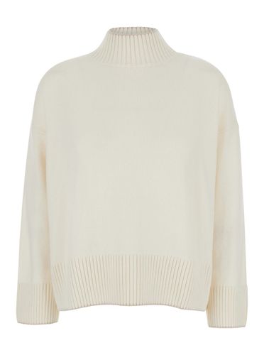 Sweater With High Neck And Dropped Shoulders In Cashmere Woman - Eleventy - Modalova