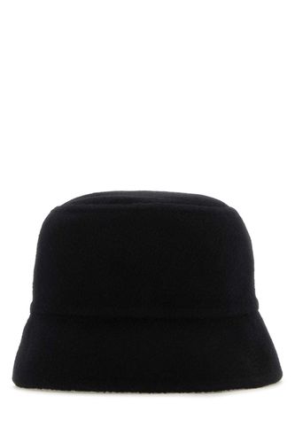 Midnight Blue Cashmere Bucket Hat - Prada - Modalova