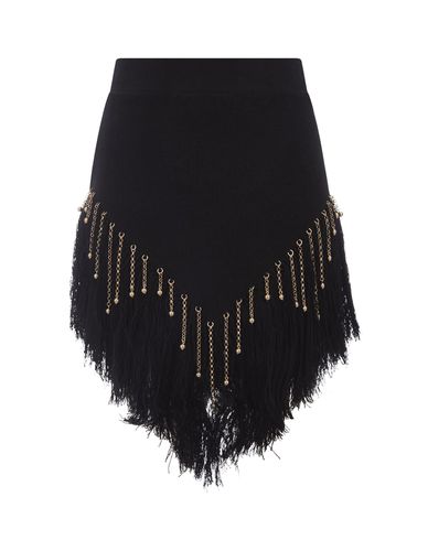 Woven Skirt With Knitted Beads And Feathers - Paco Rabanne - Modalova
