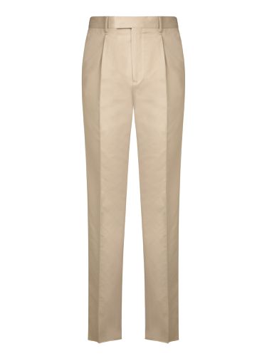 Zegna Beige Cashmere Trousers - Zegna - Modalova