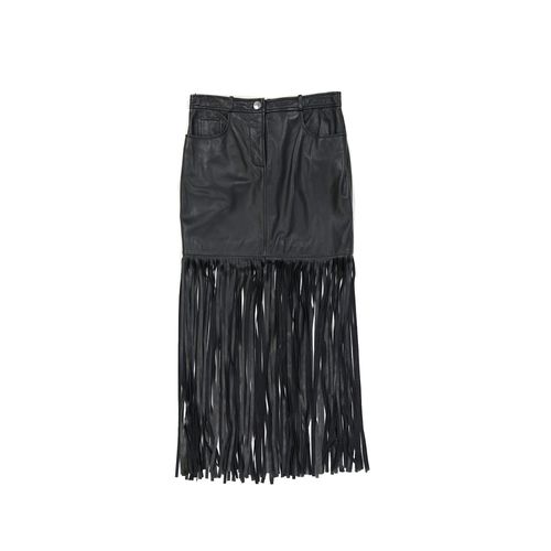 Boutique Leather Skirt - Boutique Moschino - Modalova