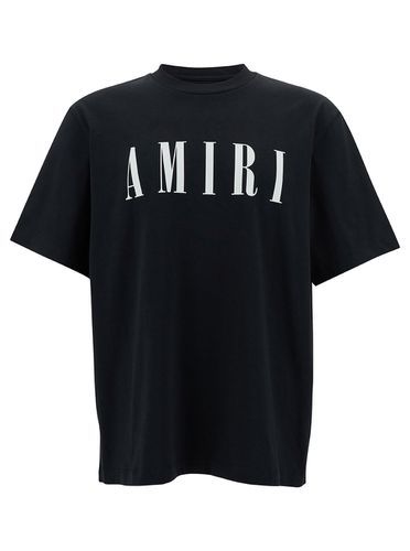 T-shirt With Contrasting Logo Print In Cotton Man - AMIRI - Modalova