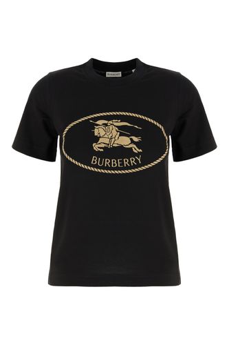 Burberry Black Cotton T-shirt - Burberry - Modalova