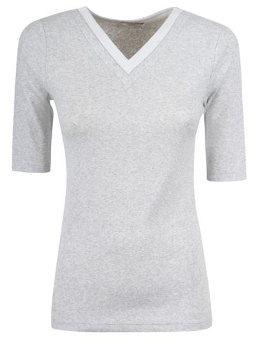 V-neck Short-sleeved T-shirt - Peserico - Modalova