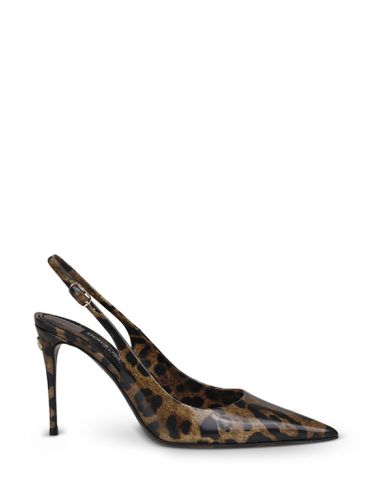 Animalier Print Slingback Pumps - Dolce & Gabbana - Modalova