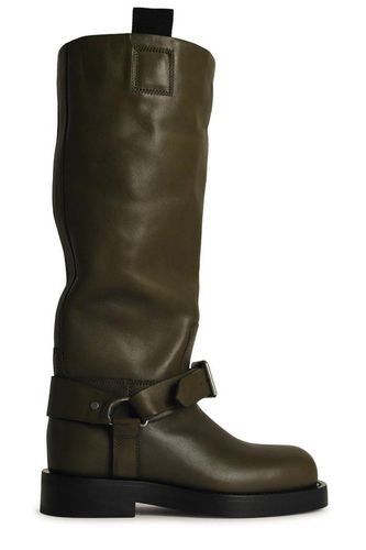 Buckle-detailed Round-toe Boots - Burberry - Modalova