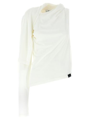 Asymmetric Off-shoulder Draped T-shirt - Courrèges - Modalova