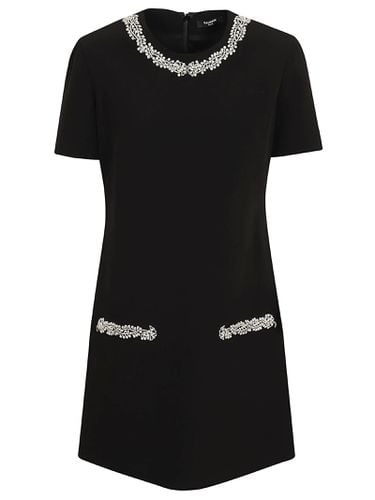 Ss Emb Collar & Pkts Short Dress - Balmain - Modalova