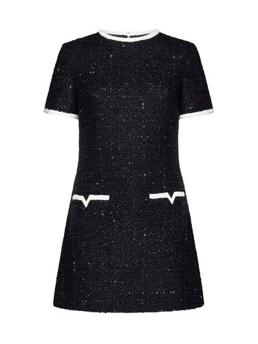 Crewneck Short-sleeved Mini Dress - Valentino - Modalova