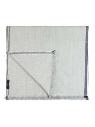 Fay Scarf In Grey Pure Wool - Fay - Modalova