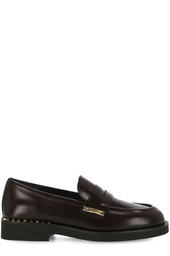 Whisper Stud-embellished Loafers - Ash - Modalova