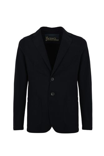 Herno Blue Single-breasted Blazer - Herno - Modalova