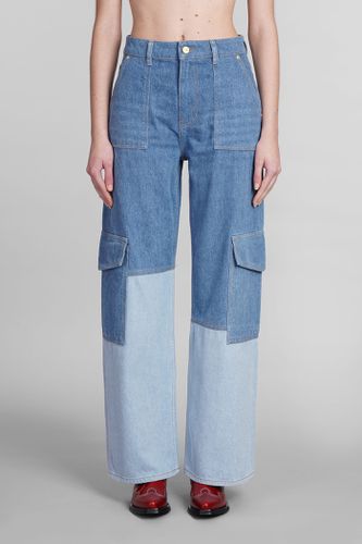 Ganni Jeans In Blue Cotton - Ganni - Modalova