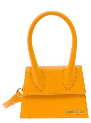 Le Chiquito Moyen Handbag With Logo Lettering Detail In Leather Woman - Jacquemus - Modalova