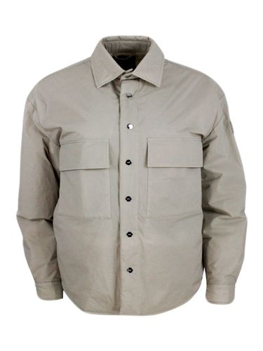 Lightly Ped Shirt Jacket In Recycled Material With Patch Pockets And Snap Button Closure - Add - Modalova