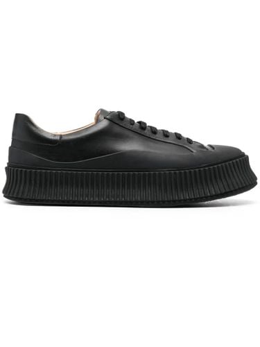 Jil Sander Black Leather Sneakers - Jil Sander - Modalova