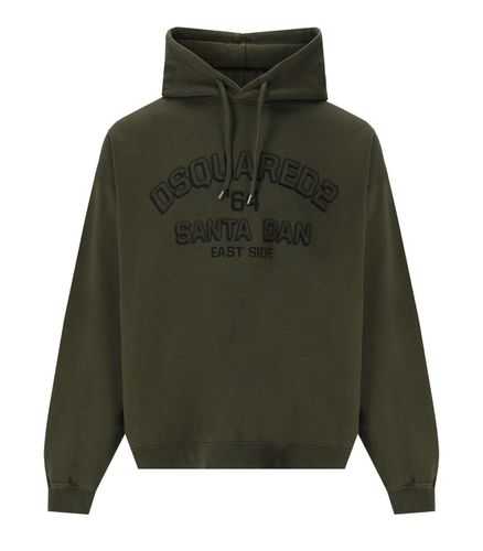 Logo Detailed Drawstring Hoodie - Dsquared2 - Modalova