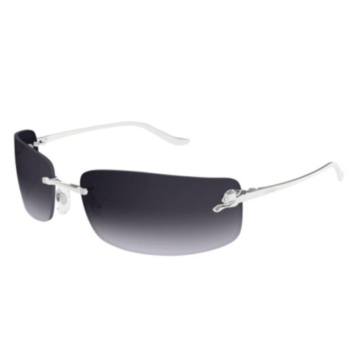 Ct0503s002 Silver Silver Grey - Cartier Eyewear - Modalova