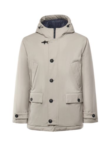 Short Parka In Technical Gabardine - Fay - Modalova