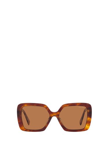 Mu 10ys Light Havana Sunglasses - Miu Miu Eyewear - Modalova