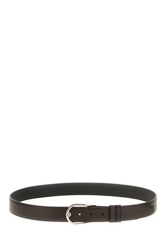 Dark Leather Reversible Belt - Montblanc - Modalova