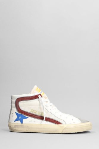 Slide Sneakers In Leather - Golden Goose - Modalova