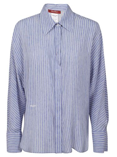 Buttoned Striped Shirt - Max Mara Studio - Modalova